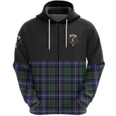 MacRae Hunting Modern Clan Half Of Tartan Zipper Hoodie